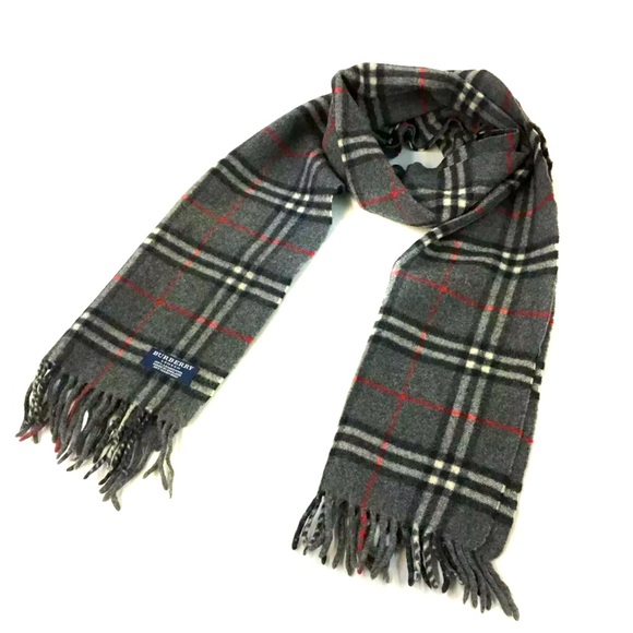 BURBERRY Check Lambs Wool 100% Winter Scarf Multicolor - Picture 1 of 1